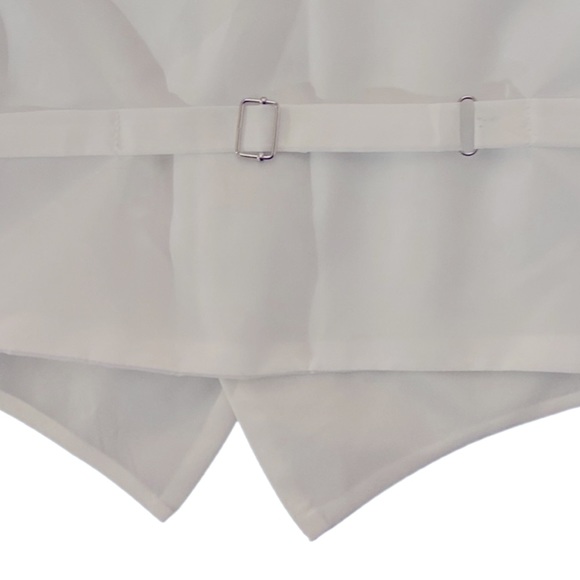 Kids Dream Ivory Square Pattern Vest Tie Set Boys and Youth - Picture 3 of 4